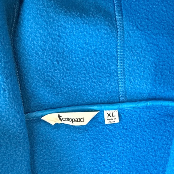 Cotopaxi Teca Fleece Hooded Full Zip Jacket XL Blue Colorblock - Picture 3 of 10